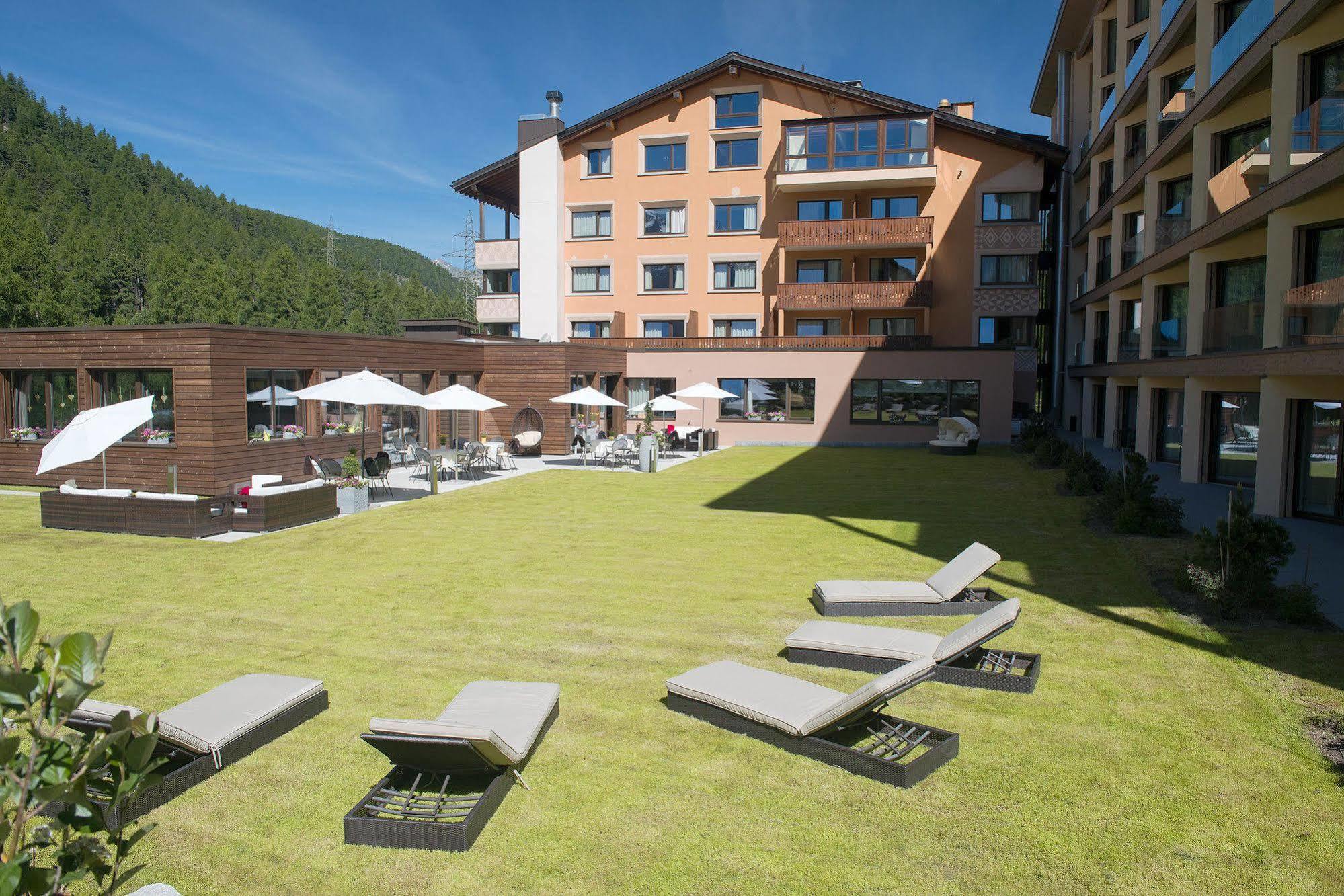 Hotel Palue Pontresina Bagian luar foto