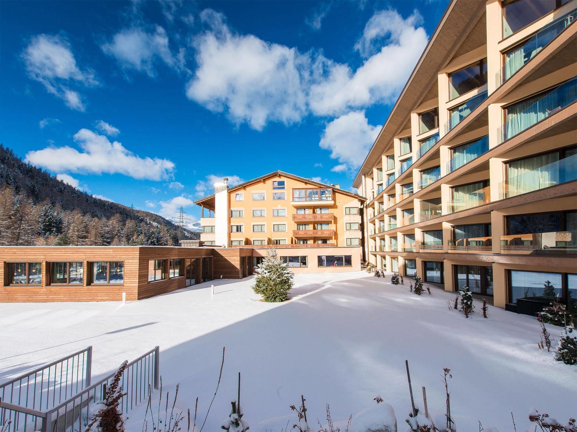 Hotel Palue Pontresina Bagian luar foto