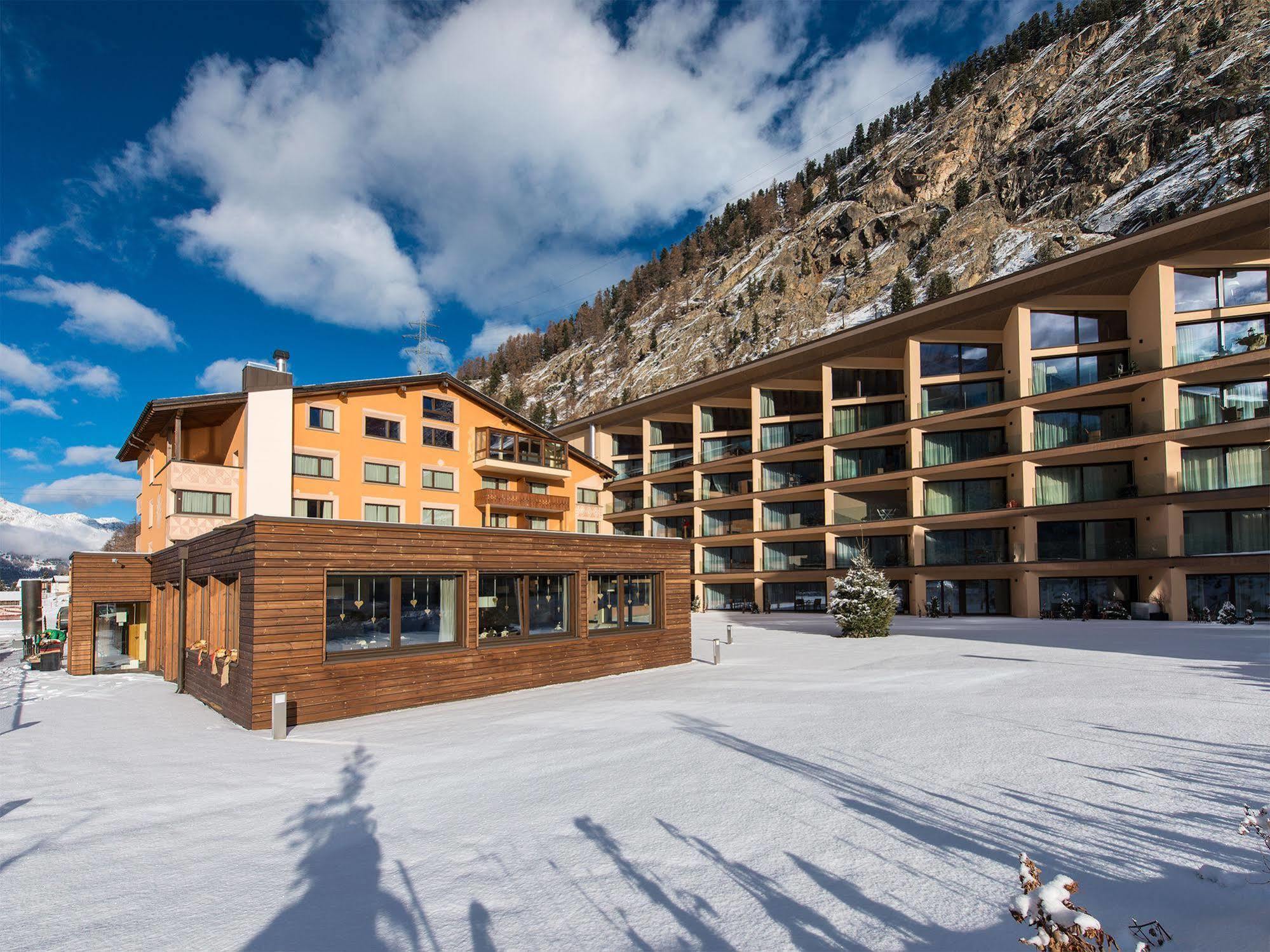 Hotel Palue Pontresina Bagian luar foto